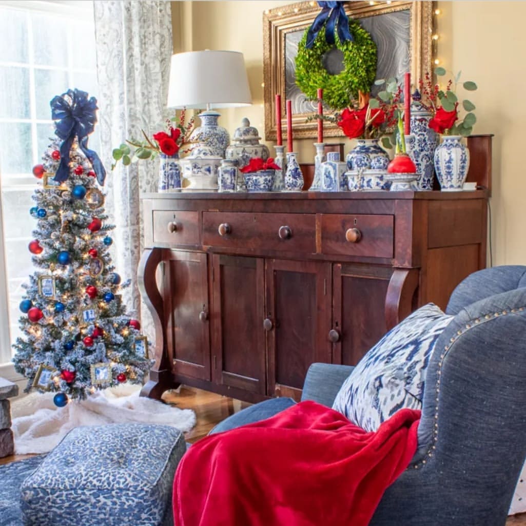 Cozy Chinoiserie Christmas Corner