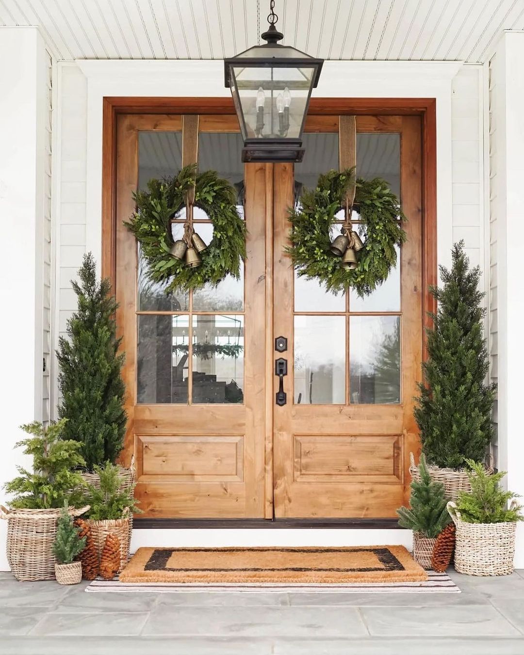 Rustic Holiday Entryway