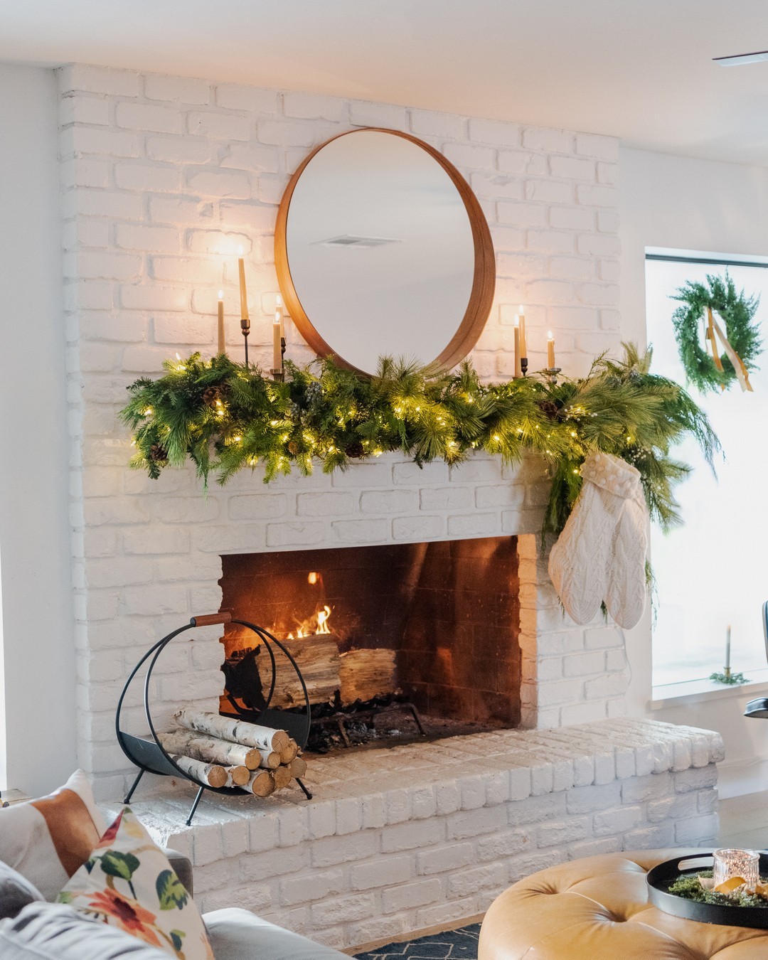 Cozy Minimalist Mantel