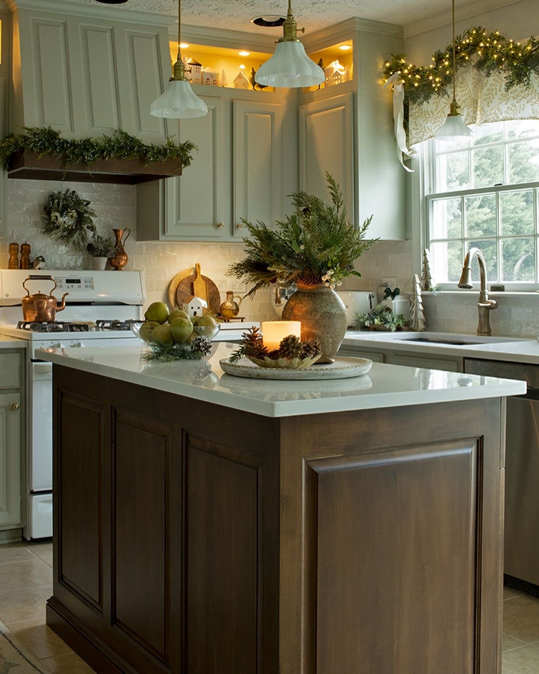 Warm and Festive Kitchen