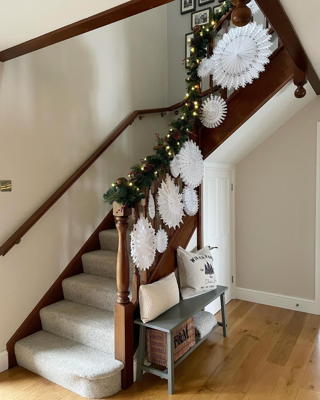 Festive Staircase Elegance