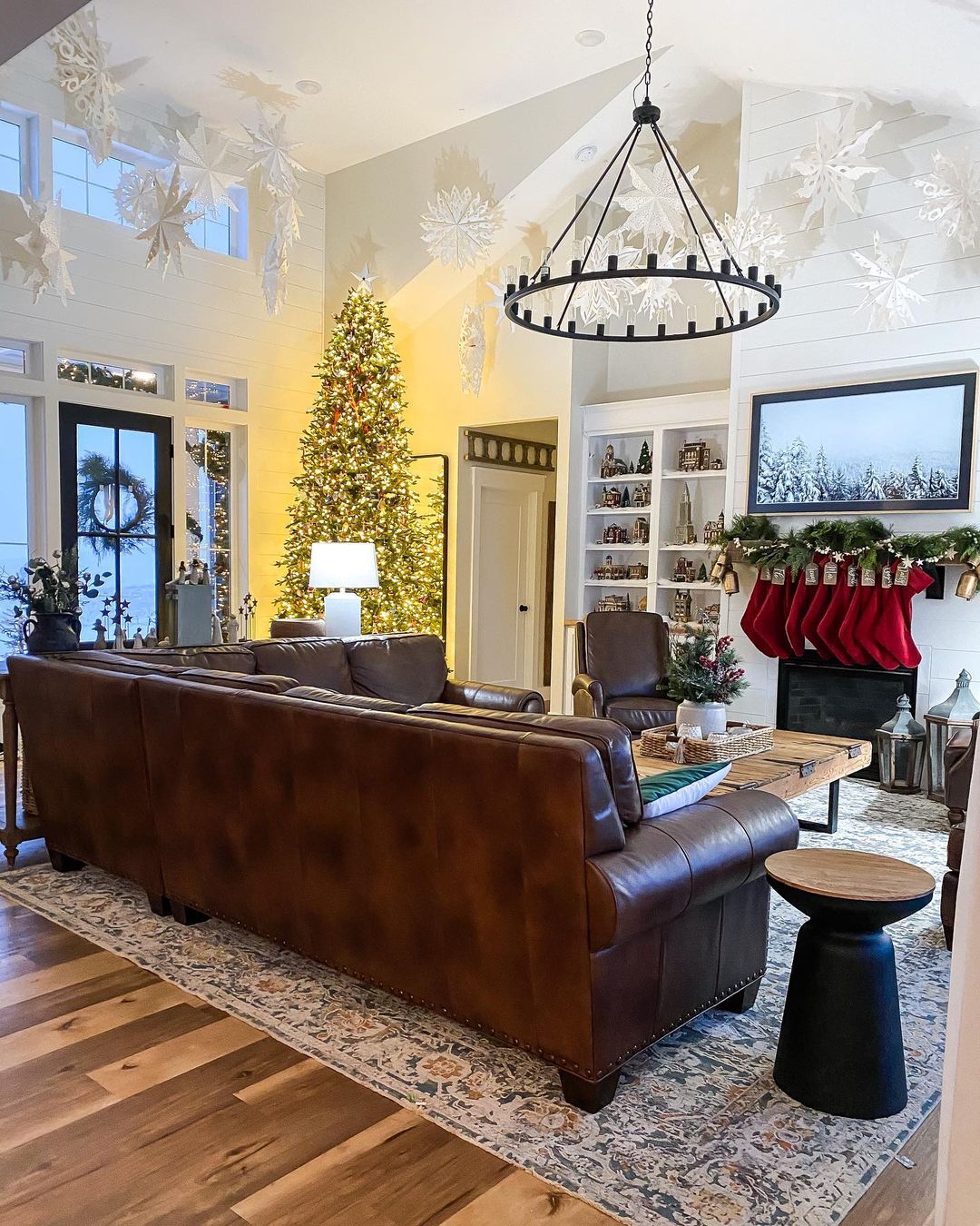 Snowy Elegance Living Room