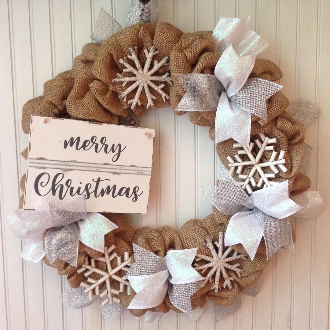 Burlap Snowflake Delight