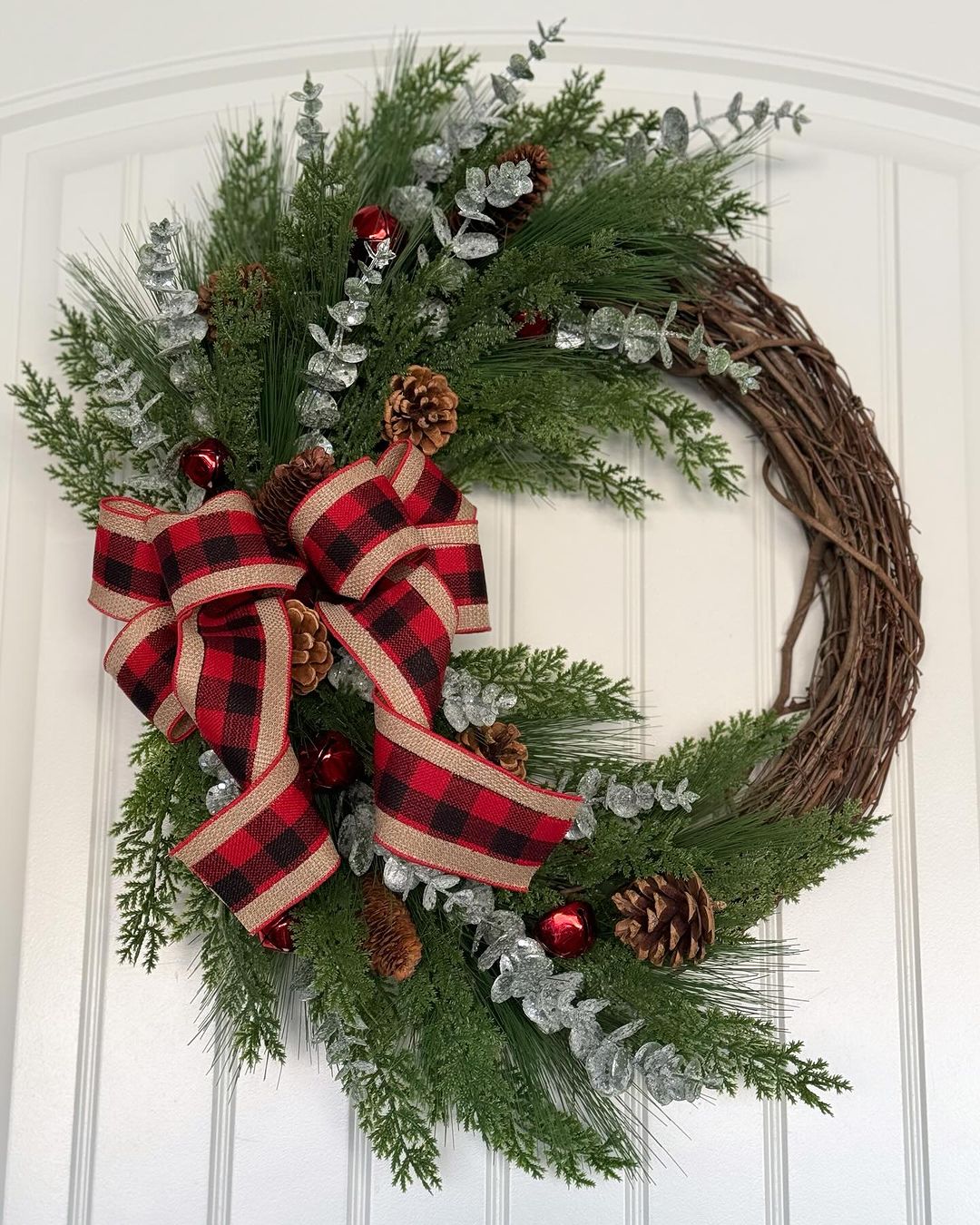 Buffalo Plaid Winter Wreath