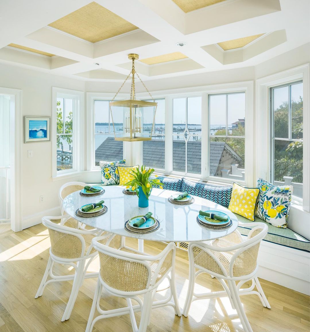 Bright Coastal Breakfast Nook