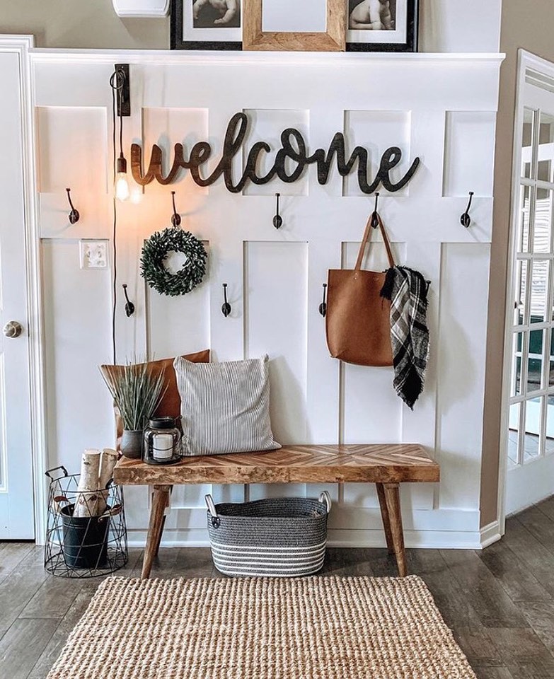 Welcoming Entryway with Natural Texture