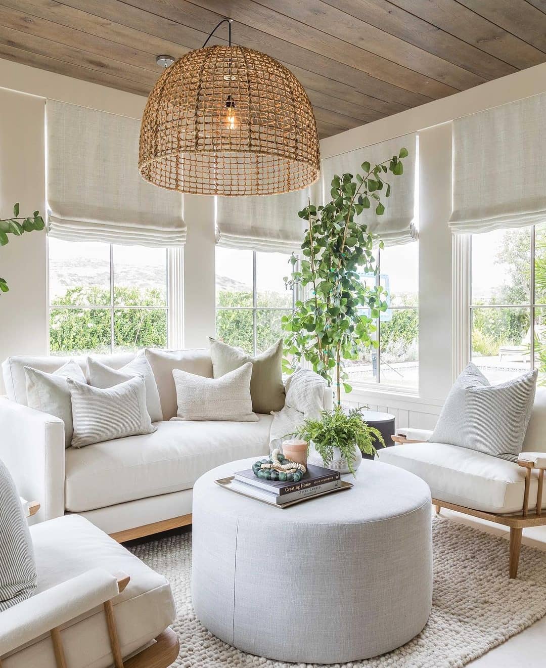 4. Relaxed Coastal Sunroom Style