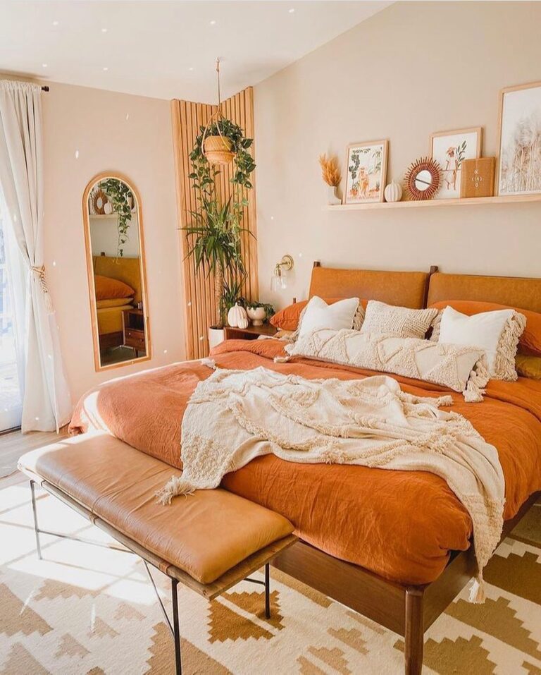 20 Vibrant And Cozy Orange Bedroom Ideas You Should See