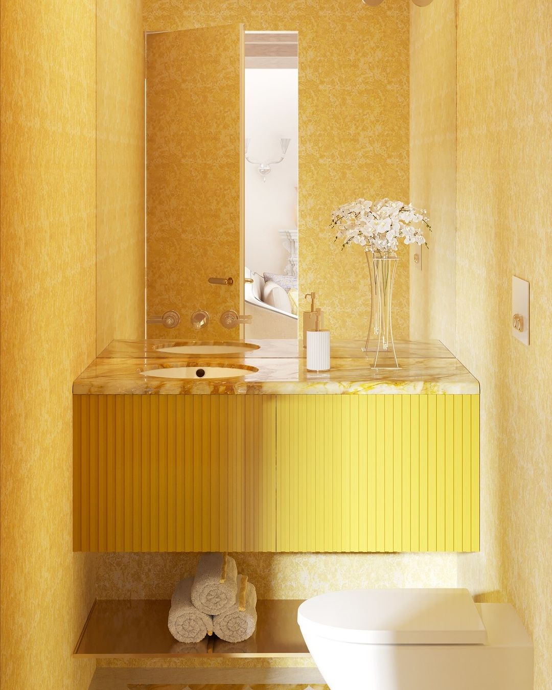 Modern Yellow With Layered Textures