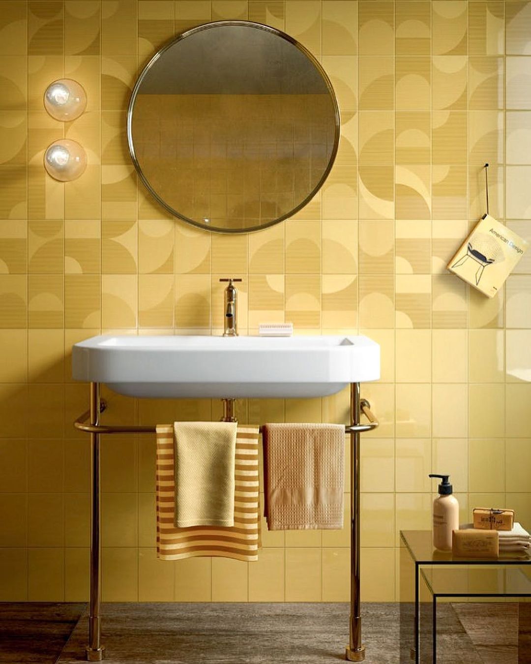 Elegant Yellow With Geometric Patterns