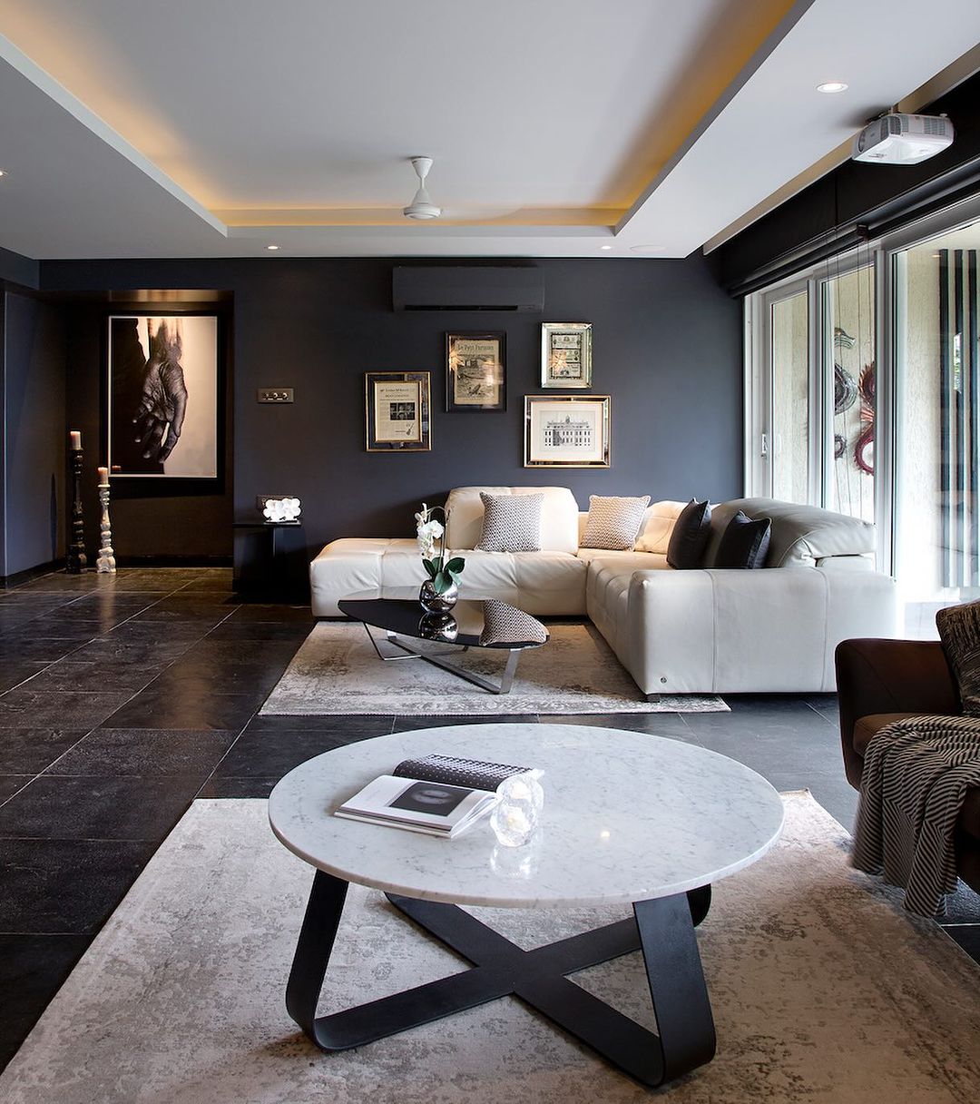 Bold Contrasts for a Sophisticated Bachelor Pad