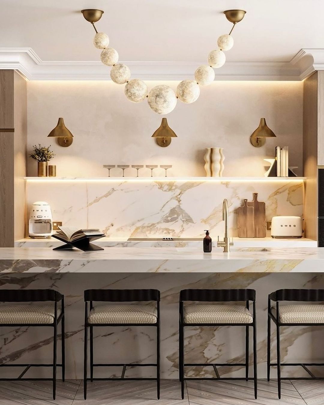 Golden Veined Marble, Effortless Luxury