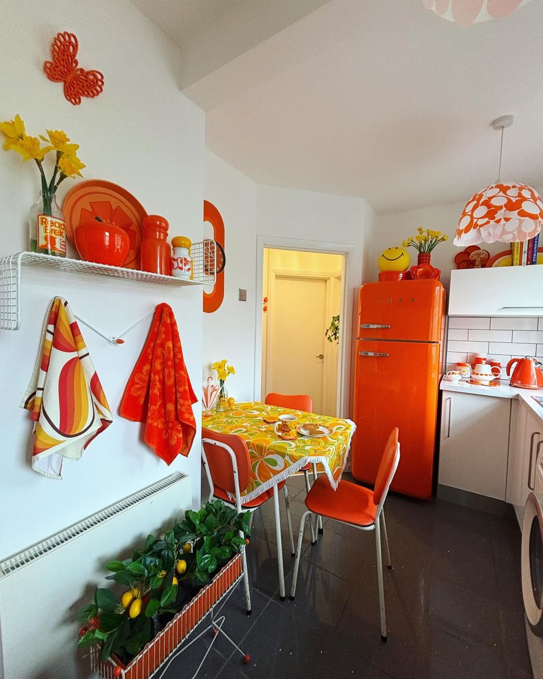 Retro Vibes With Beautiful Orange Flair