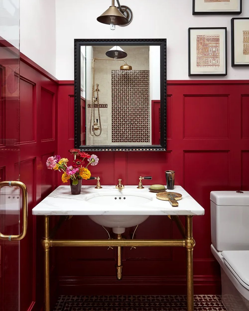  Vintage Elegance With Brass And Red