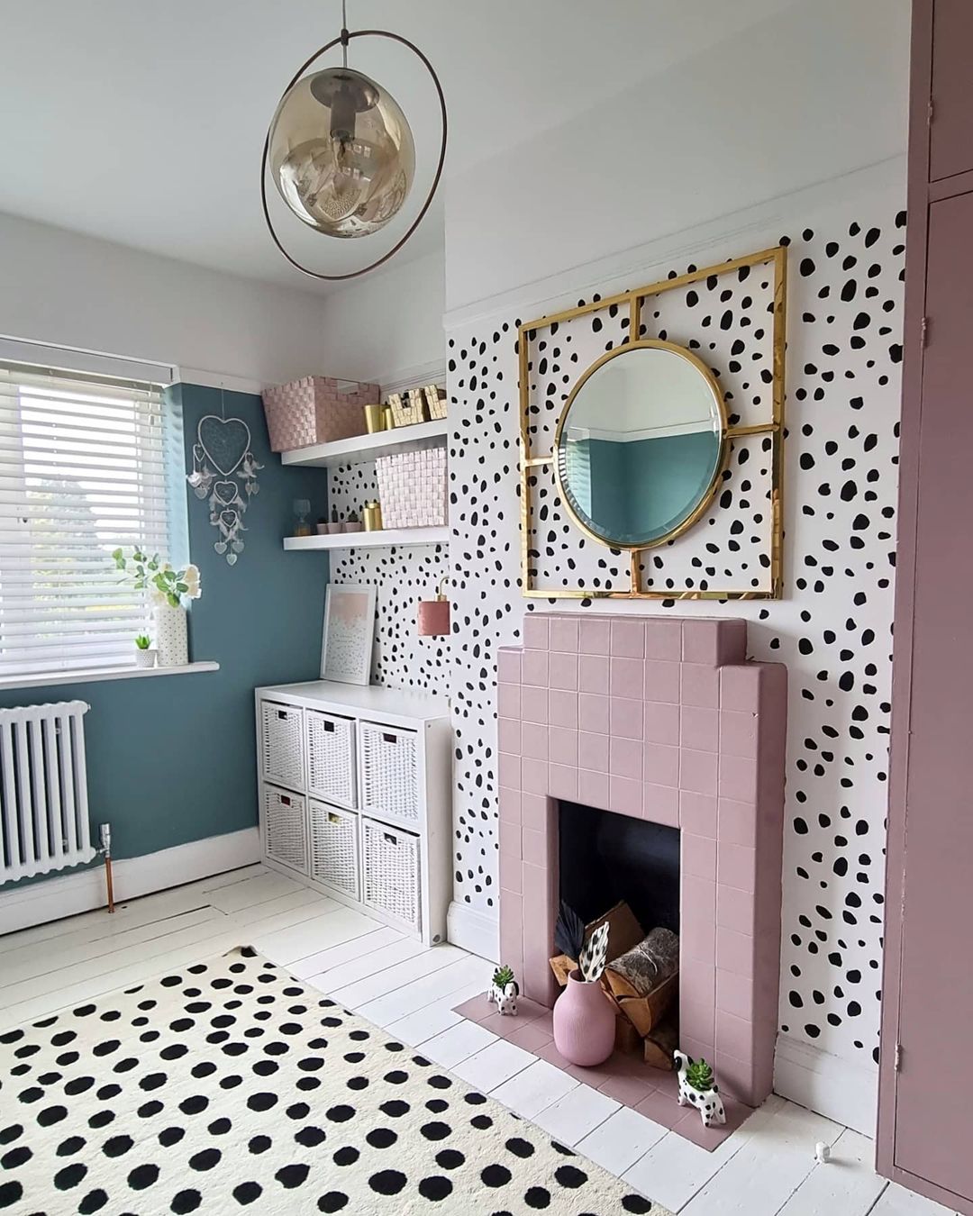 Playful Pink Tiles Meet Bold Patterns