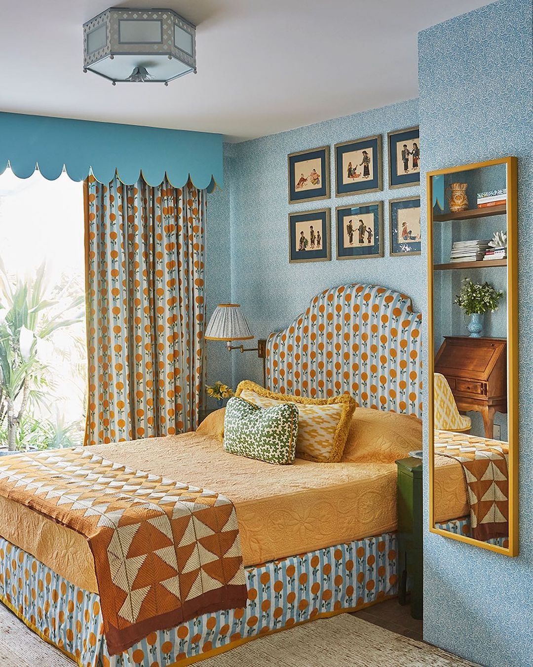 Retro Patterns Meet Bold Yellow Accents