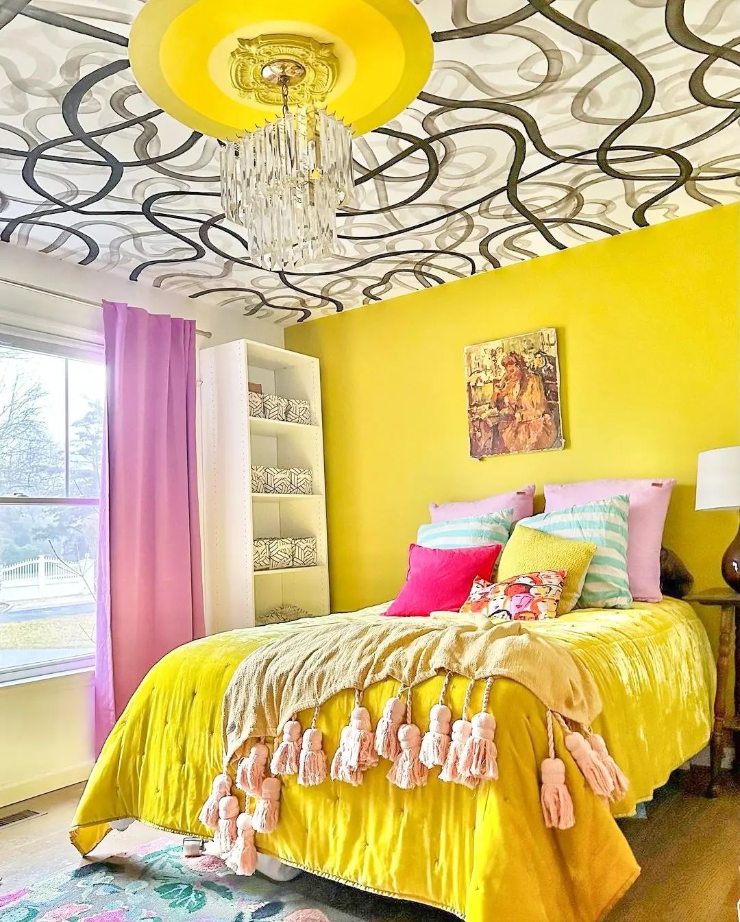 Bold Patterns Meet Bright Yellow Cheer