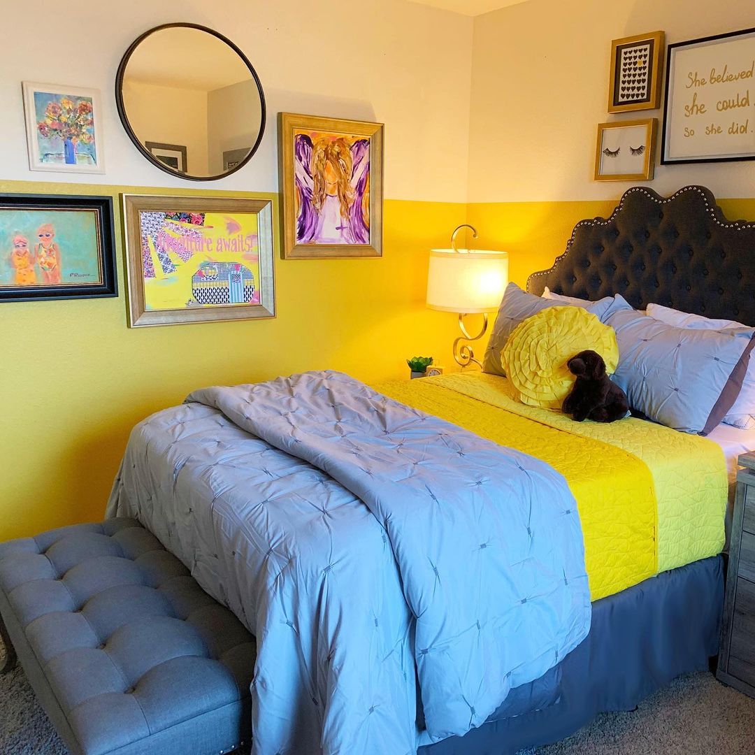 Bright Yellow Meets Artistic Flair