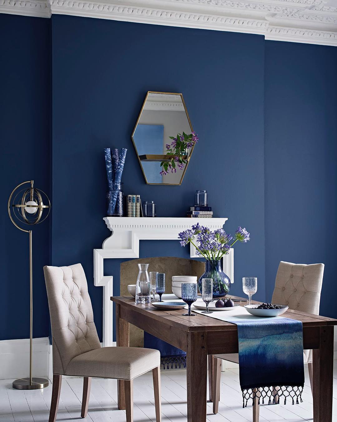 Navy Sophistication With Soft Accents