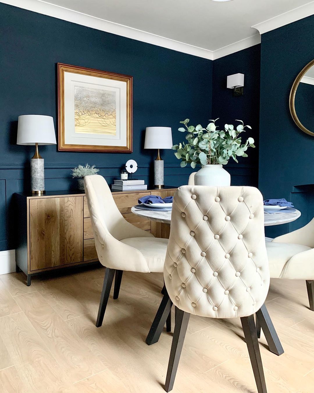 Dramatic Navy With Luxurious Contrast