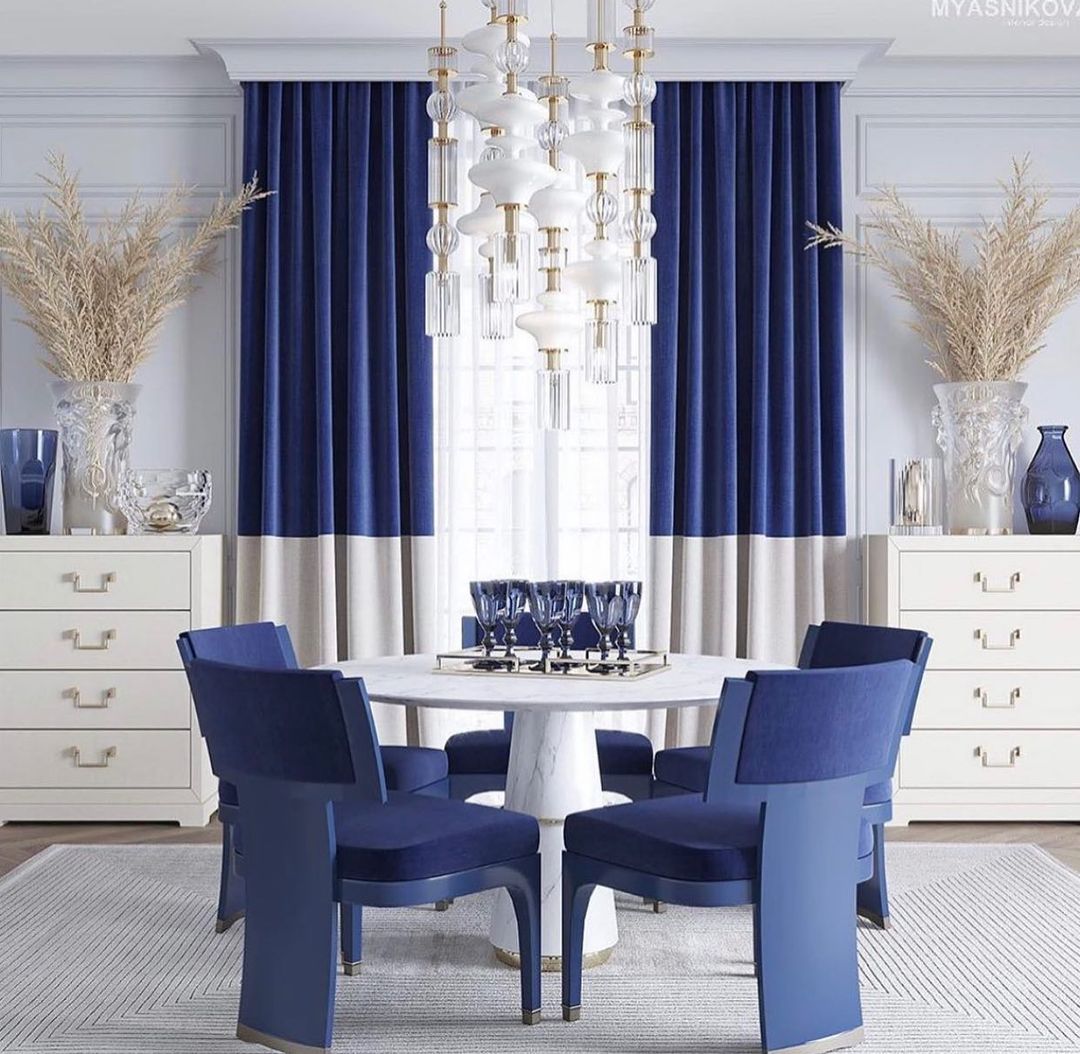 Bold Blues With Elegant Accents