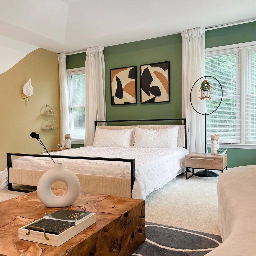 Bold Green And Wood Define Earthy Elegance