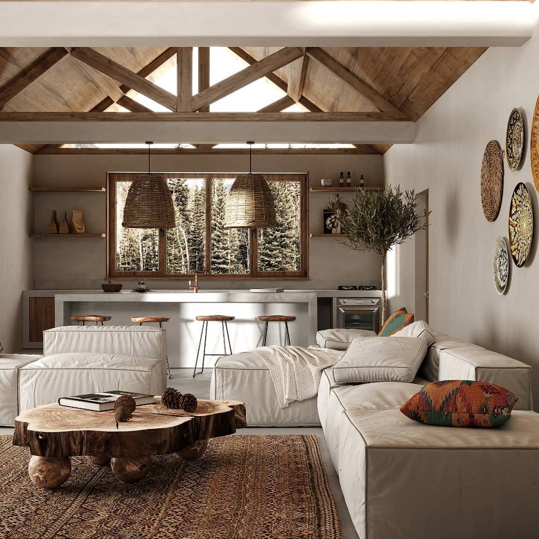 Organic Wood Elements For Rustic Warmth