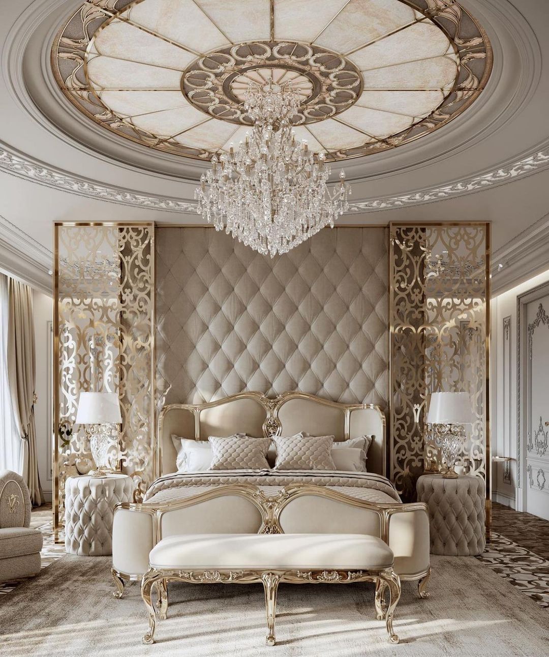 Regal Elegance With Ornate Gold Details