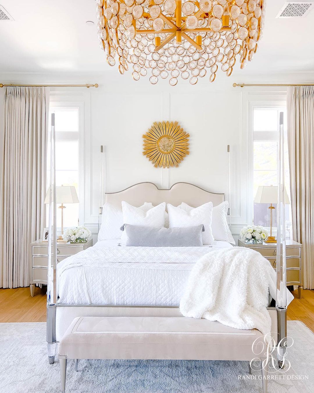 Radiant Gold Accents Meet Soft Neutrals