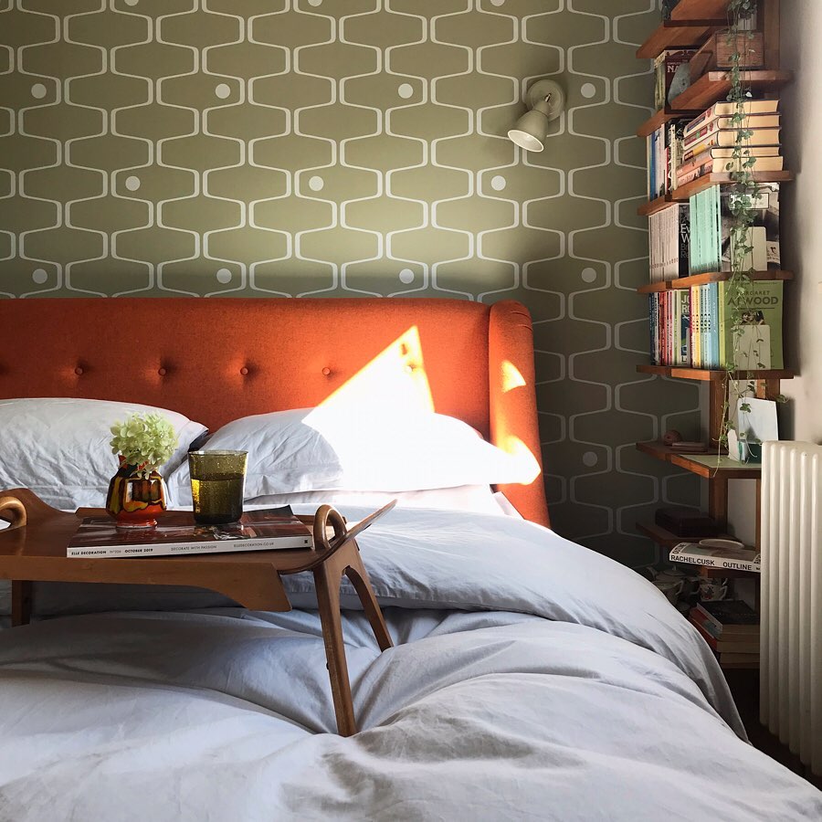 Geometric Patterns with Mid-Century Warmth