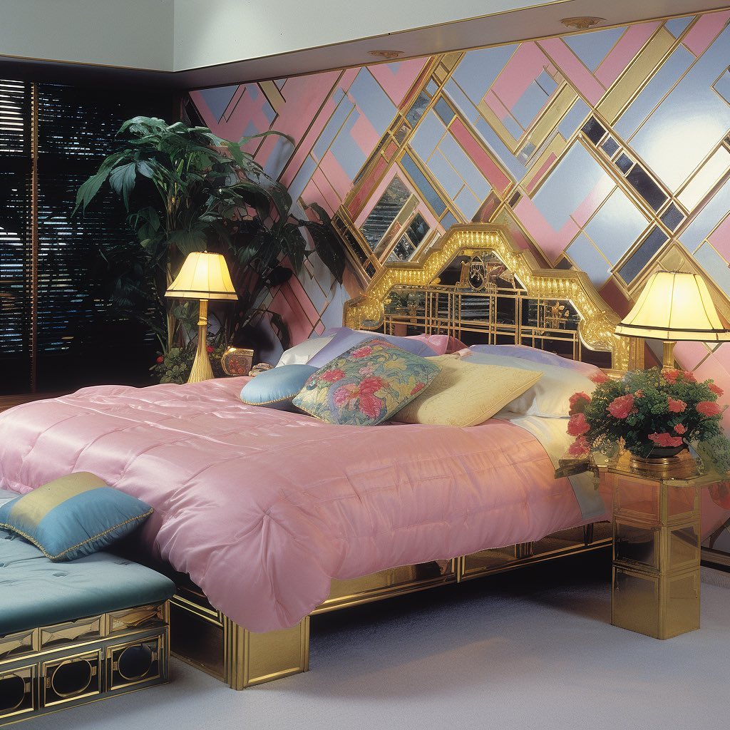 1980s Opulence with Art Deco Flair