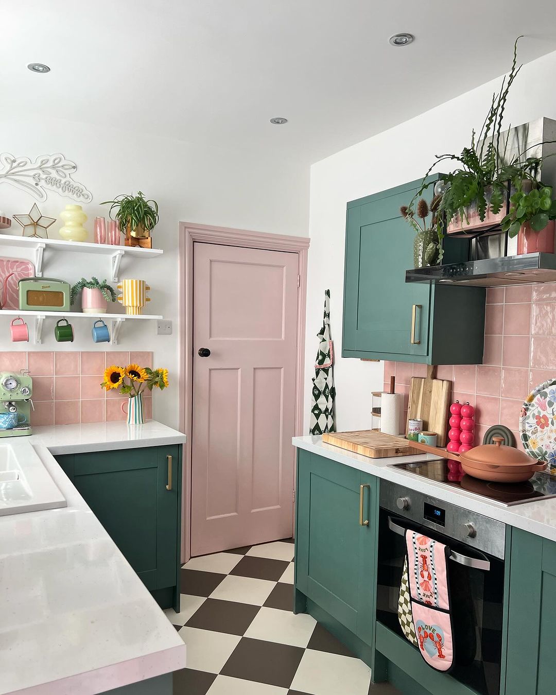 Pastel Pops In Retro Style Kitchen