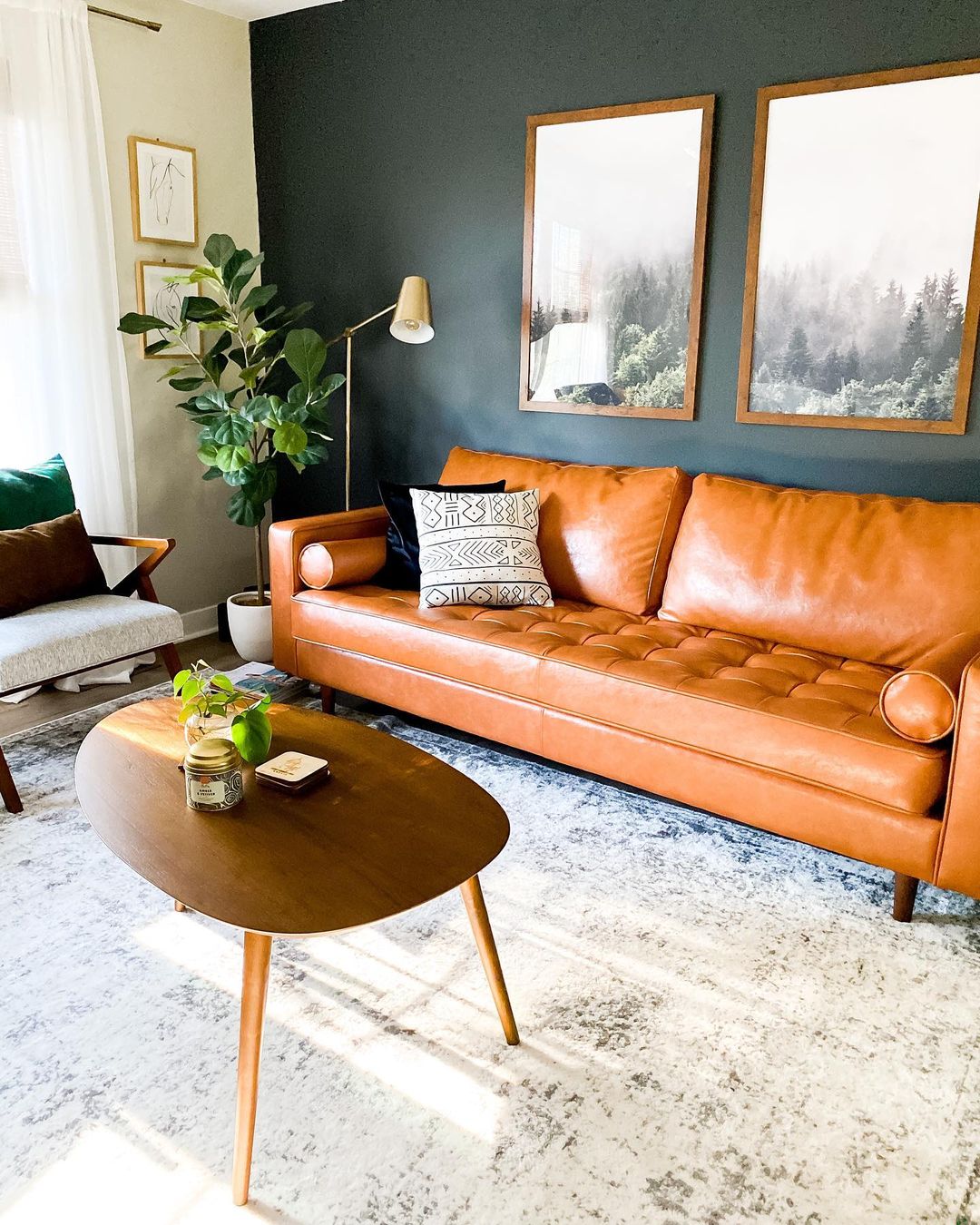 Mid-Century Warmth With Earthy Accents