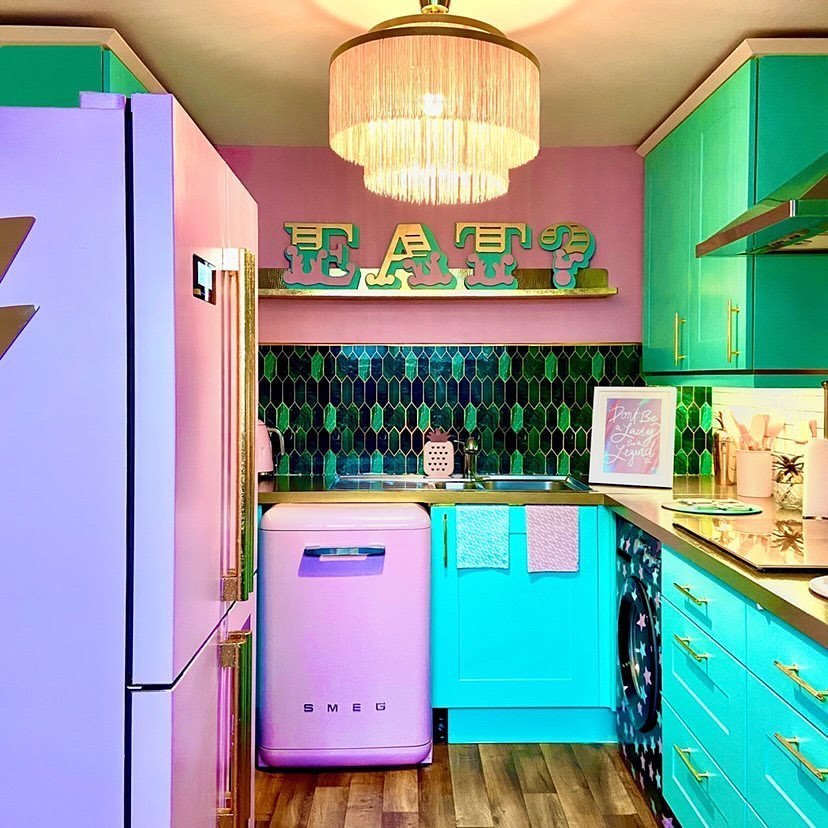 Vivid Pastels Meet Retro Elegance