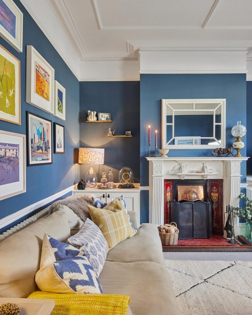 30 Modern And Classic Blue Living Room Decor Ideas