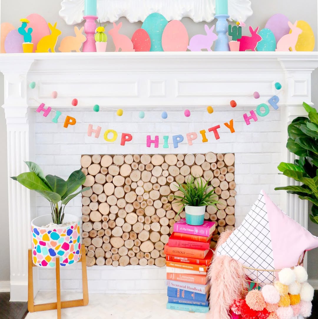 Colorful Bunnies And Playful Pastels