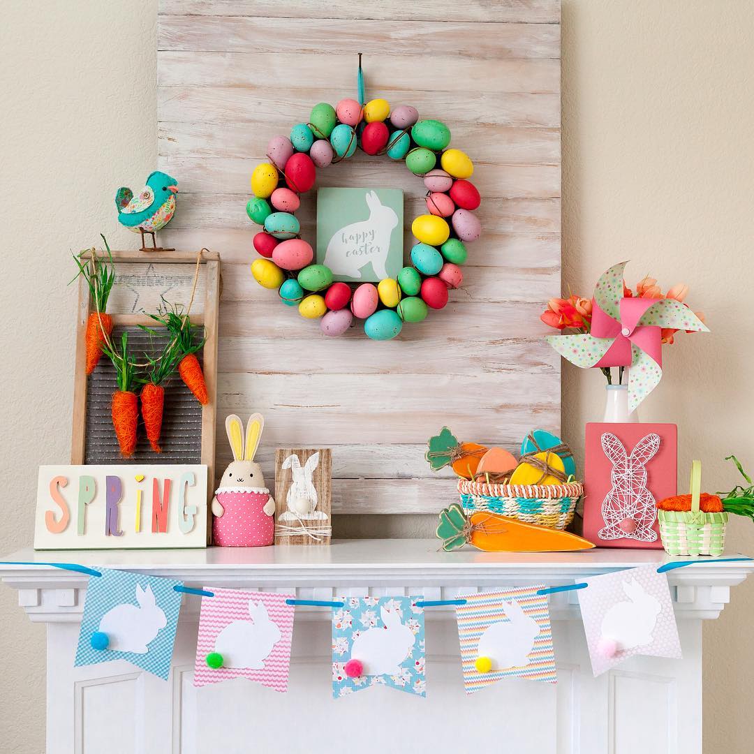 Colorful Eggs And Whimsical Carrots