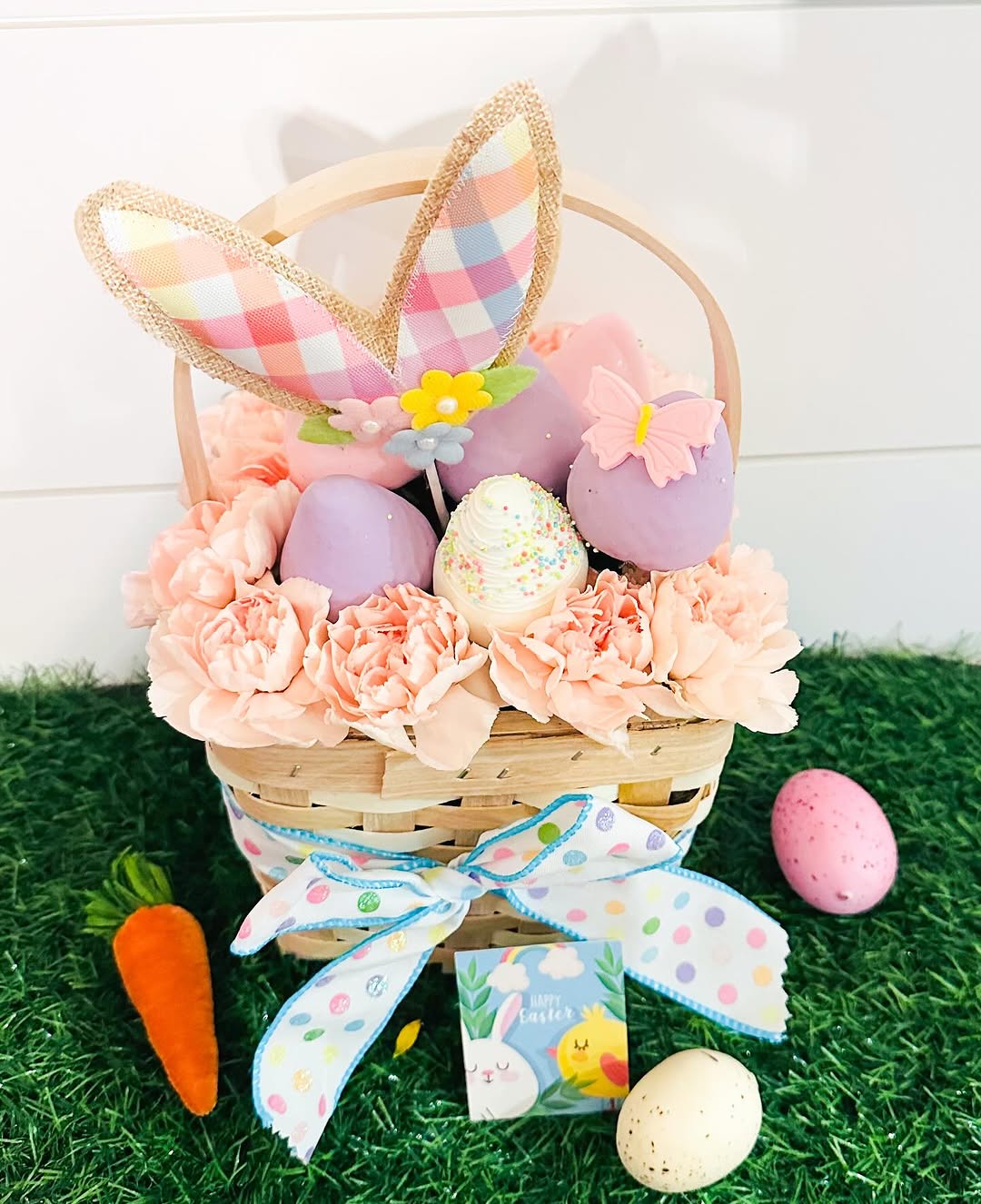 Floral Easter Basket With Sweet Accents