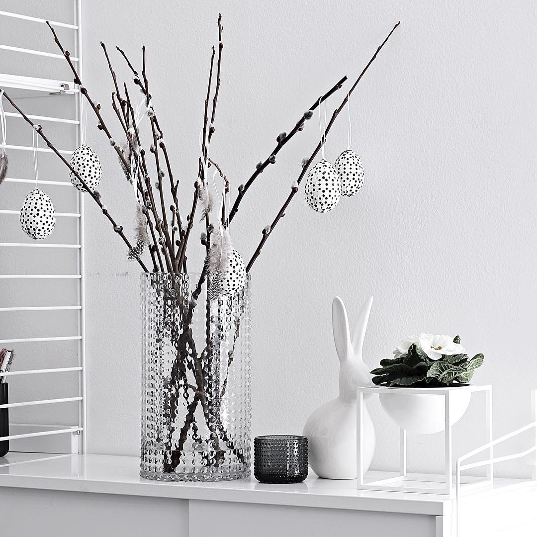 Monochrome Easter Decor With Modern Flair