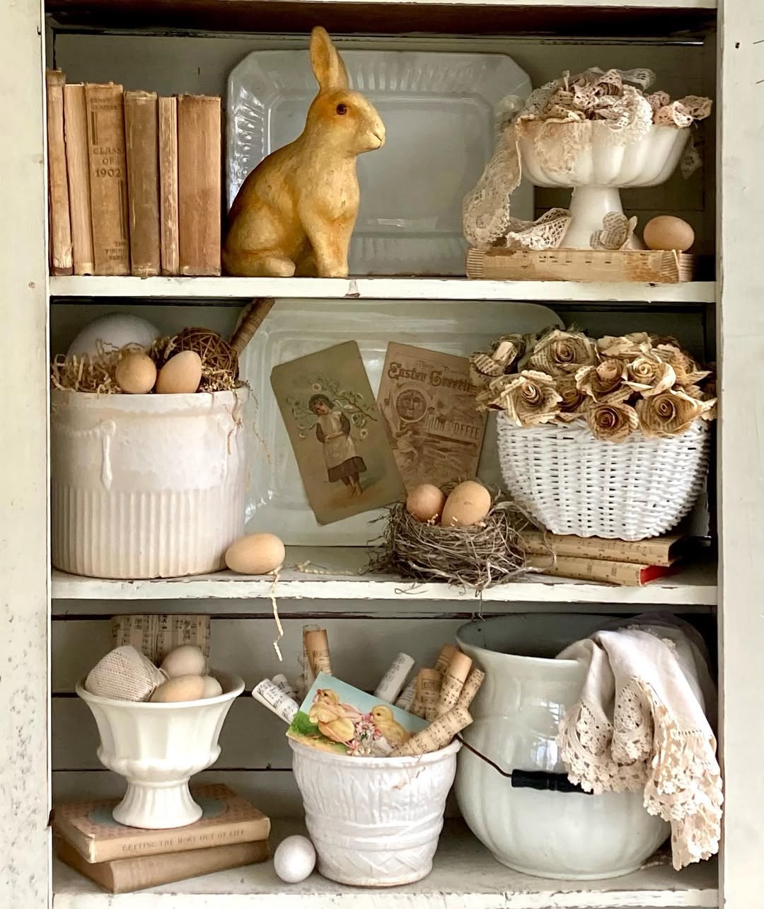 Rustic Elegance: Neutral Easter Display