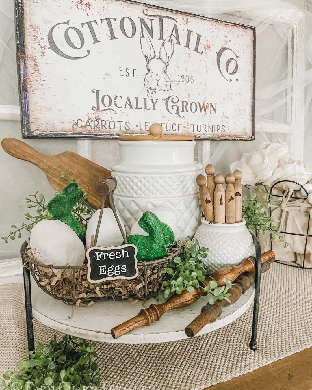 Farmhouse Easter Charm In Neutral Tones