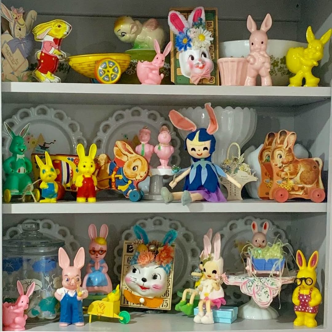 Colorful Bunny Collectibles For Easter Cheer