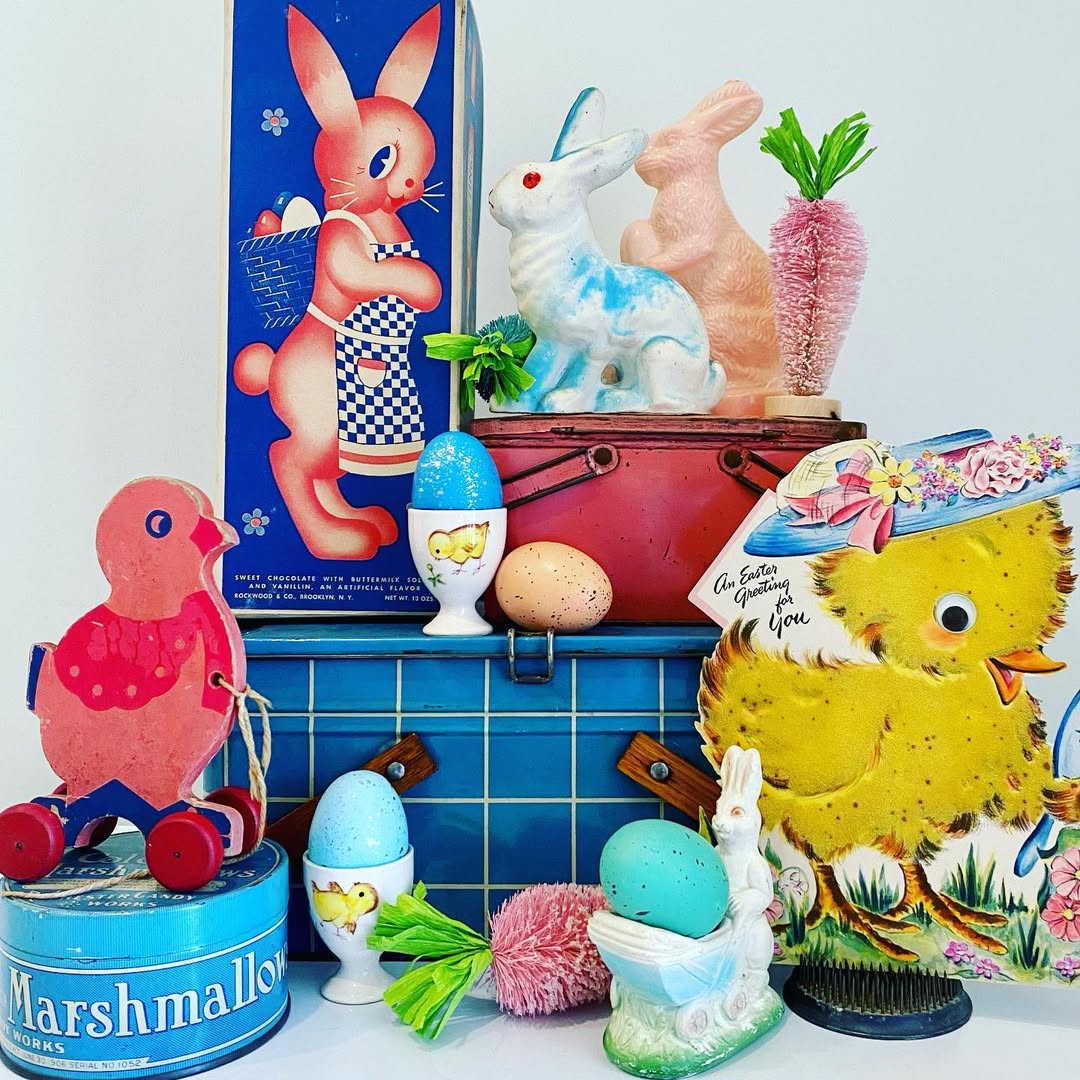 Colorful Layers Of Vintage Easter Joy