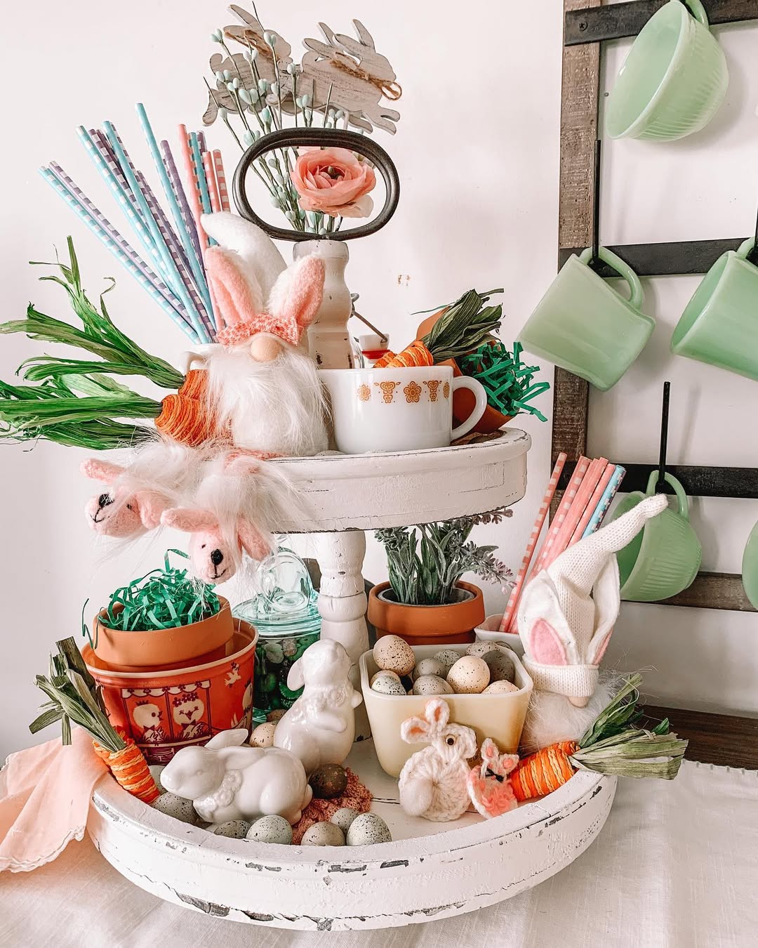 Rustic Elegance Meets Vintage Easter Charm