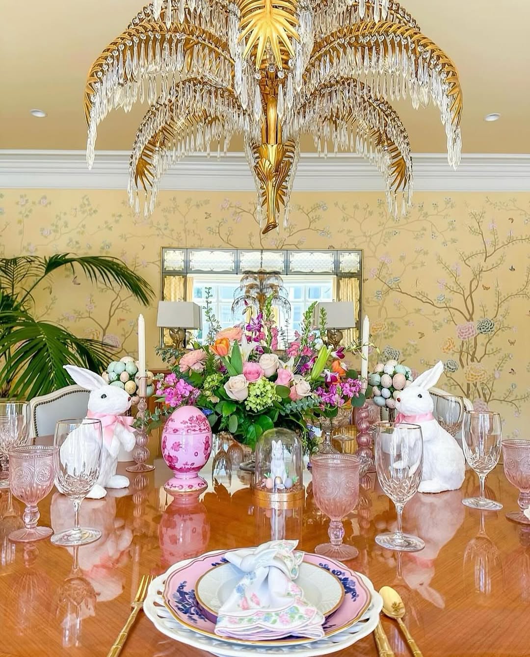 Whimsical Easter Bunny Table Elegance