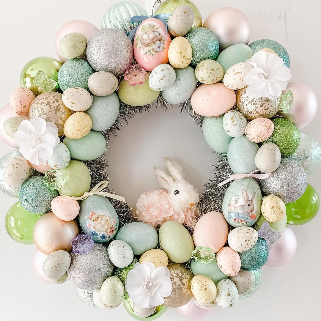 Pastel Eggs With A Bunny Accent