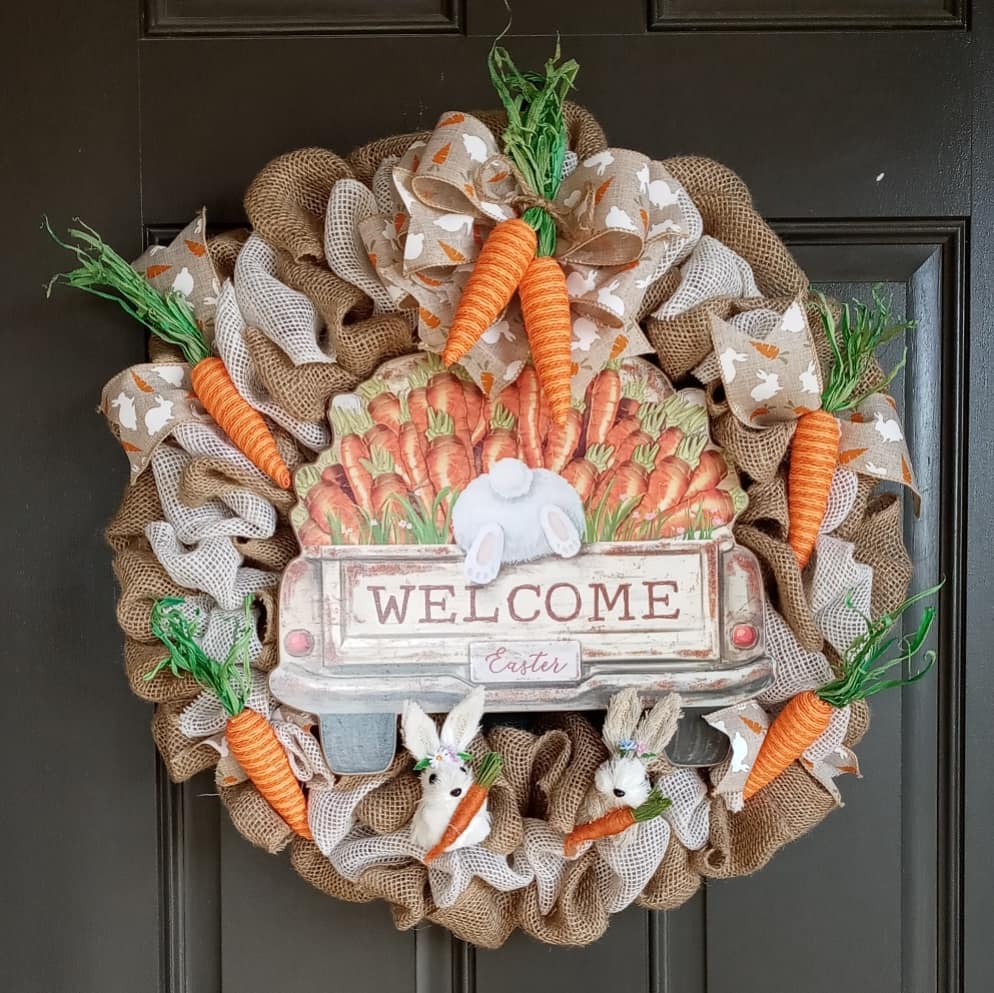 Rustic Easter Truck Welcome