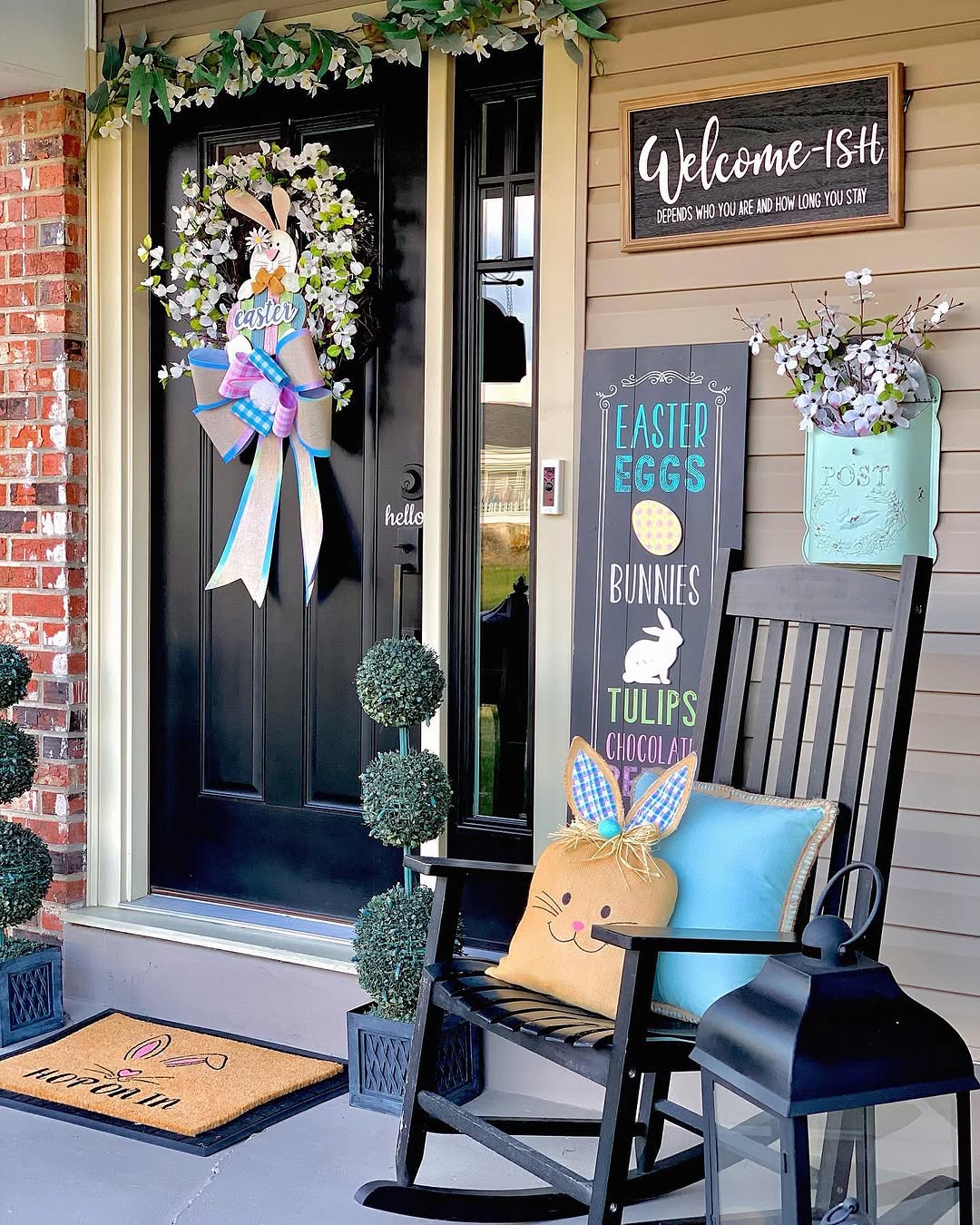 Whimsical Easter Charm For Your Porch