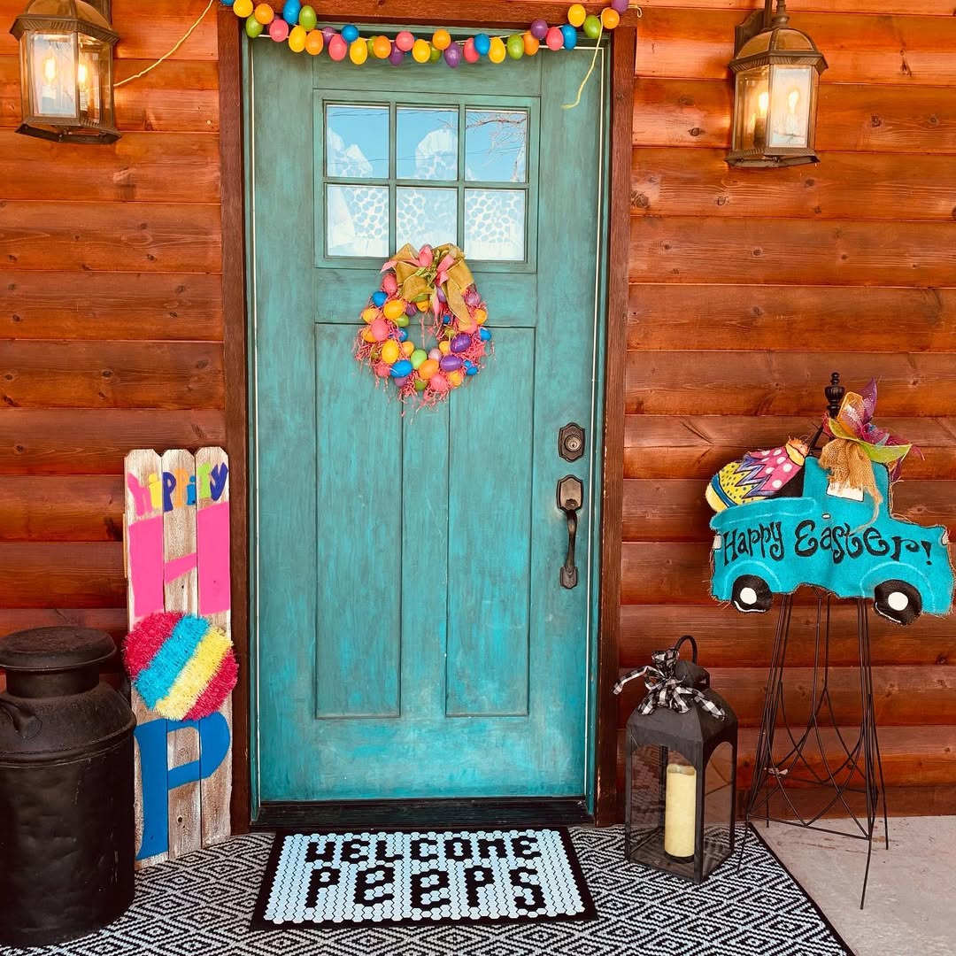 Vibrant Easter Porch With Playful Details