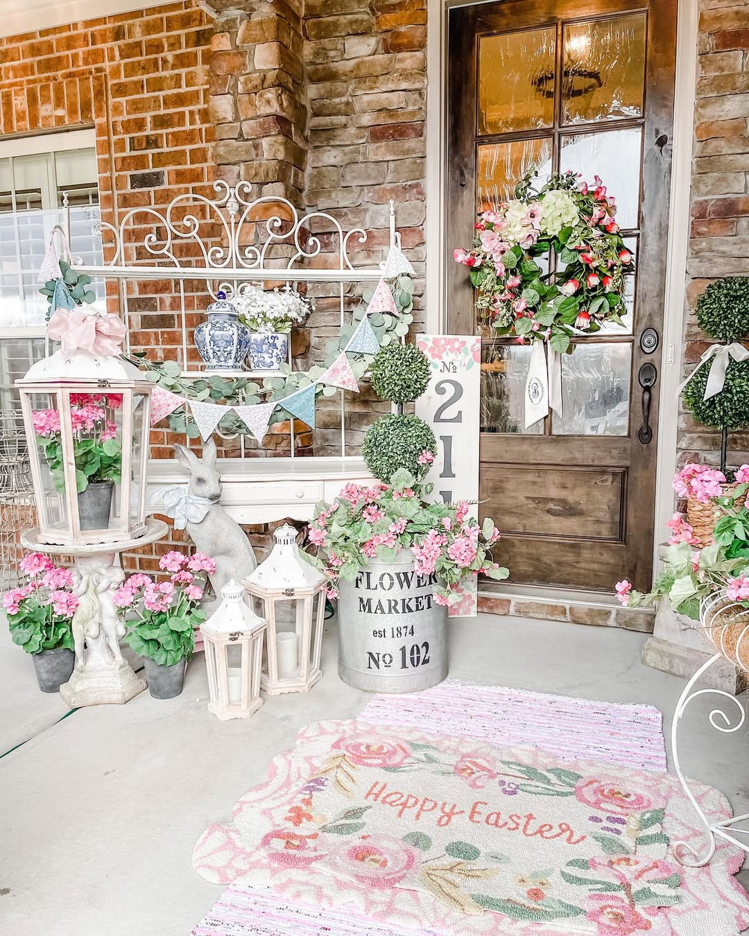 Cottagecore Easter Porch With Floral Charm